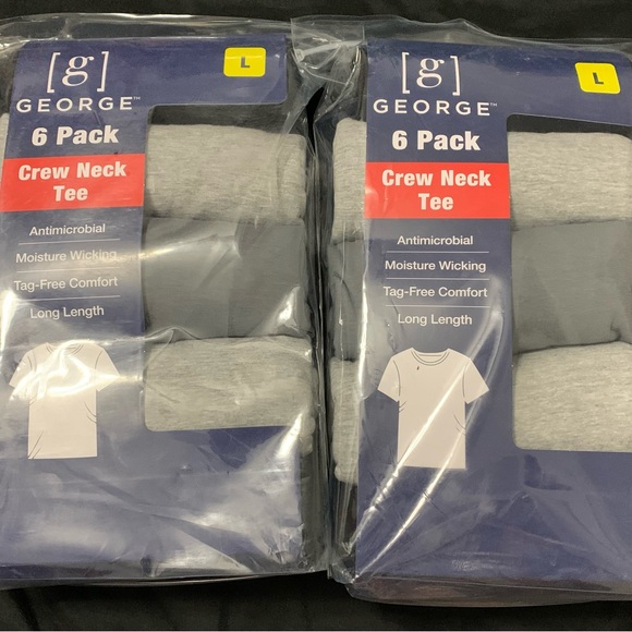 Shirts Mens Assorted Crew Tee Shirts 6 Pack Poshmark